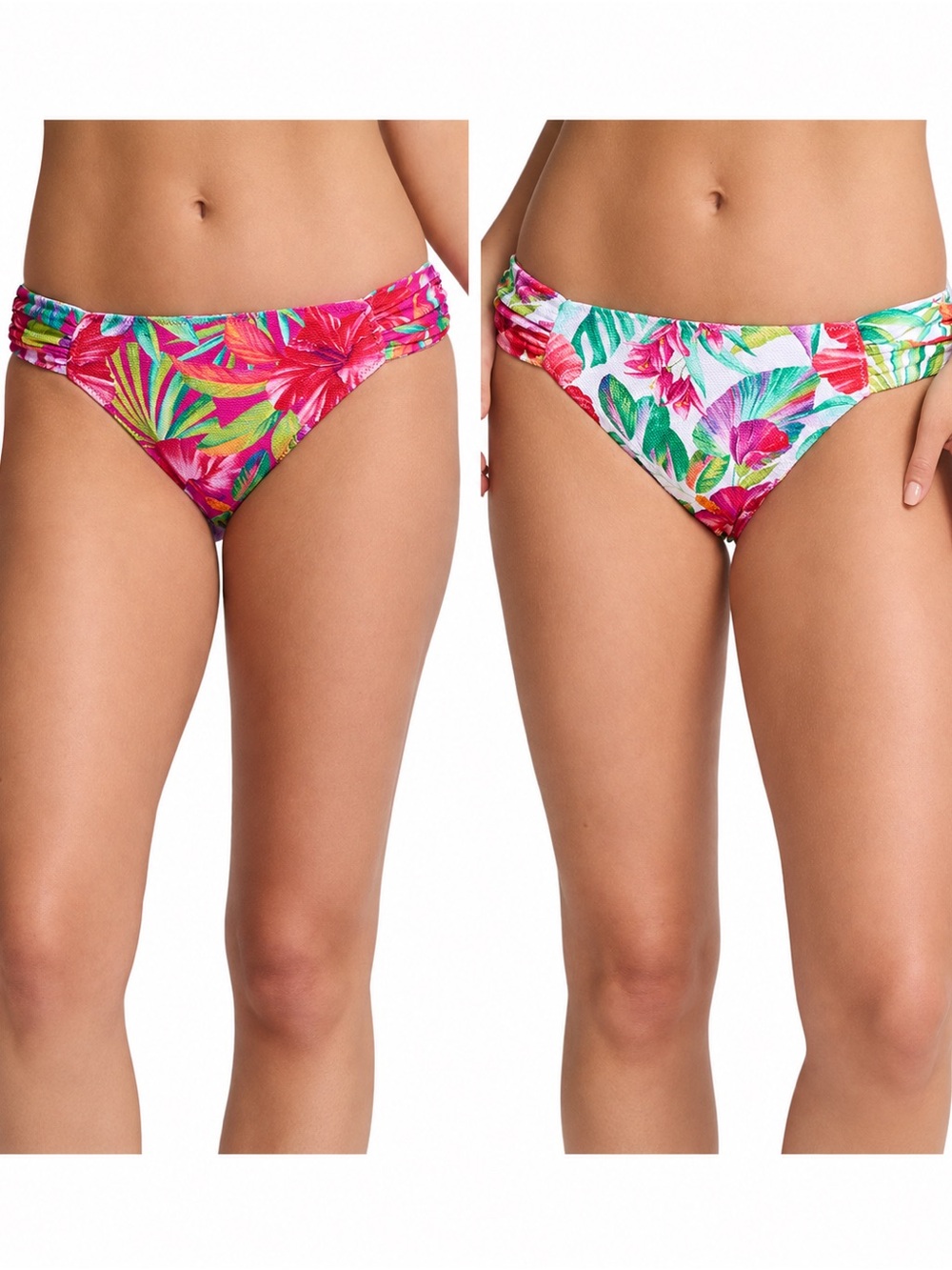 NWT Tommy Bahama Island Cays Fiesta Reversible Floral Hipster Bikini Bottoms L